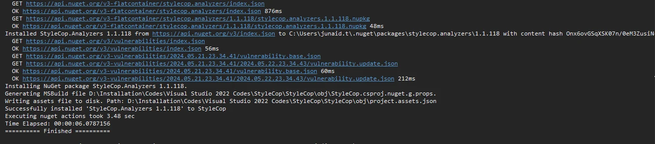 StyleCop C# (How It Works For Developers): Figure 3 - Install StyleCop