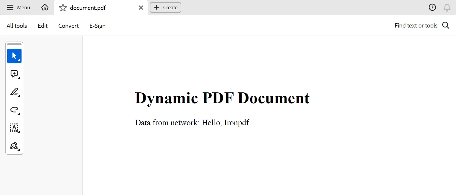 TCP .NET (How It Works For Developers): Figure 5 - Output PDF generated using the TCP .NET response and IronPDF.