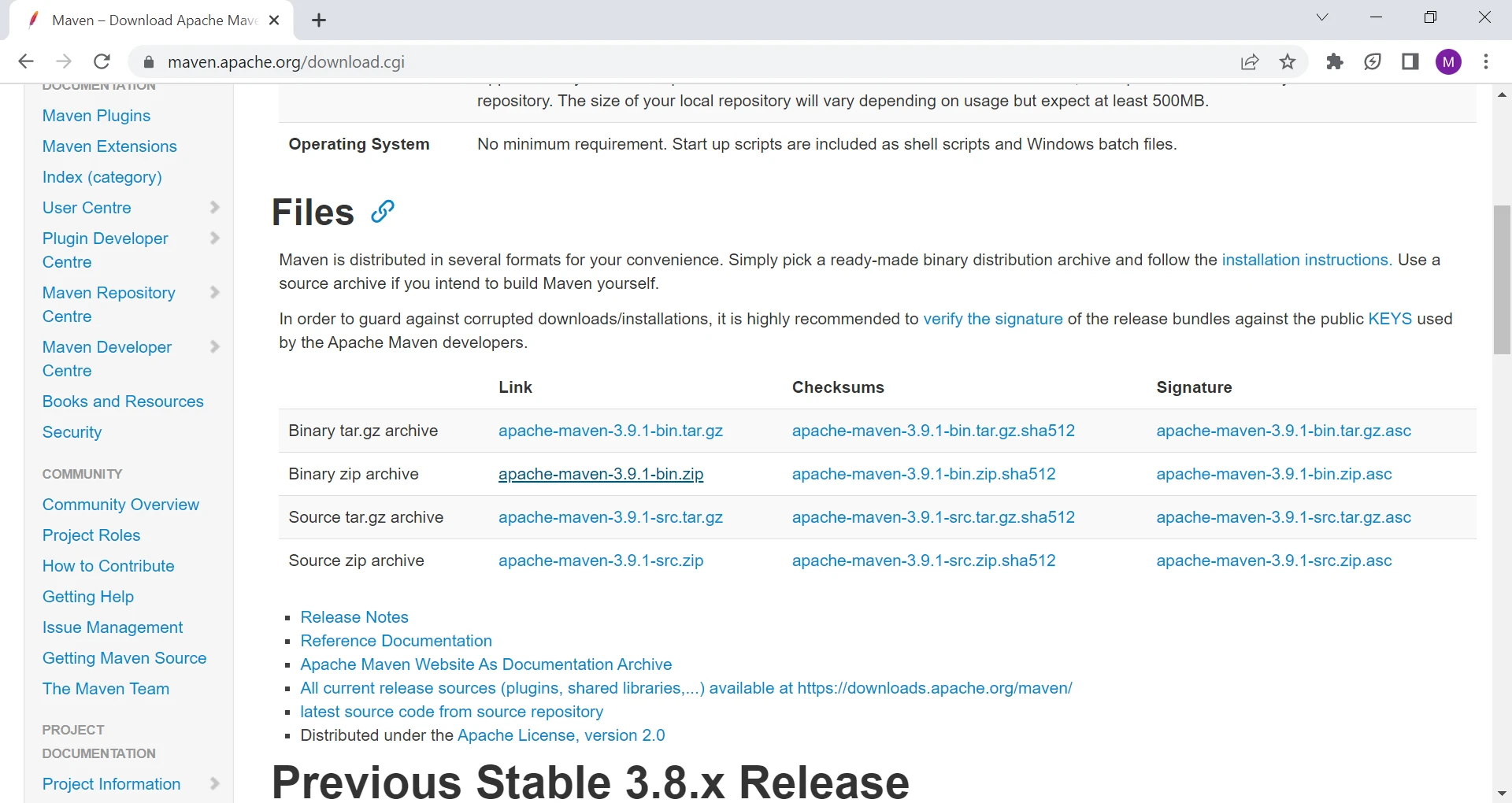 What is Maven in Java (How it Works Tutorial), Figure 1: The Maven installation website