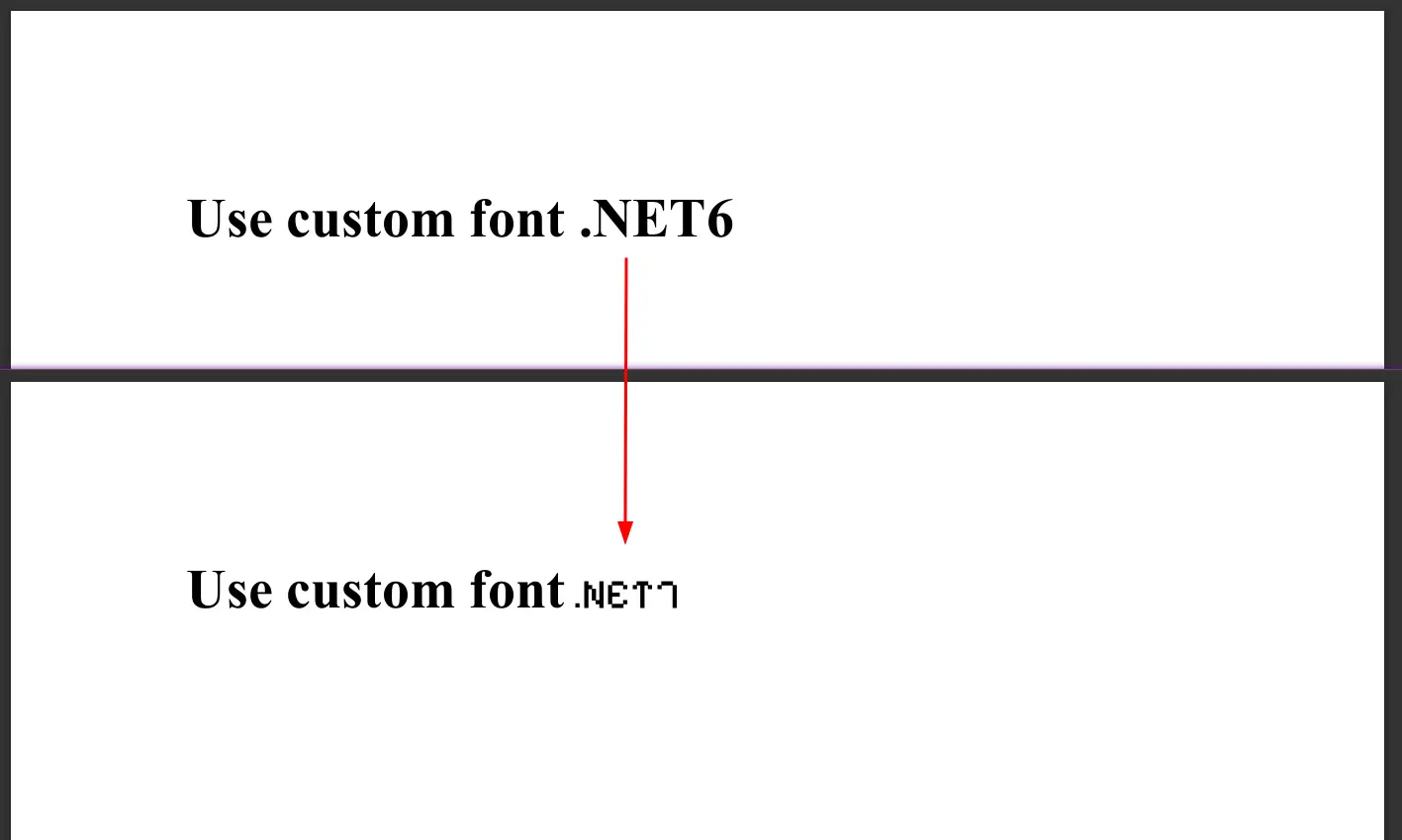 Use custom font